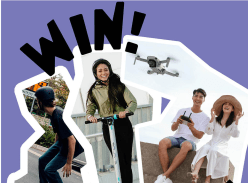 Win a DJI Mini SE Drone, Path Phantom Cruiser Longboard or e-Glide G60 Electric Scooter