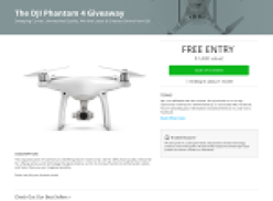Win a DJI Phantom 4 Quadcopter!