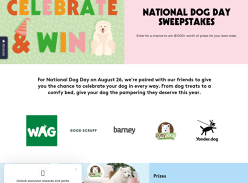 Win a Dog Bed & Treat Prize Pack Over