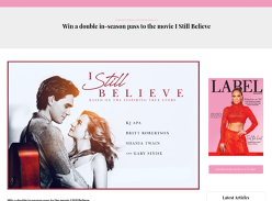 Win a Double In-Season Pass to the Movie I Still Believe
