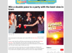Win a double pass to a party with the best view in town