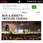 Win a double pass to Ben & Jerry's Openair cinema