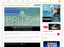 Win a Double Pass to British Film Festival 2017