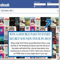 Win a double pass to every 'Secret Sounds' tour in 2013!
