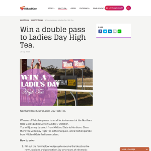 Win a double pass to Ladies Day High Tea