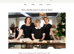 Win a double pass to Ladies in Black