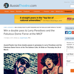 Win a double pass to Larry Paradiseo and the Fabulous Dame Farrar at the MICF