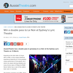 Win a double pass to Le Noir at Sydney's Lyric Theatre! - AussieTheatre.com