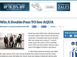 Win A Double Pass TO See AQUA