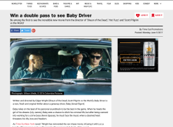 Win a double pass to see Baby Driver