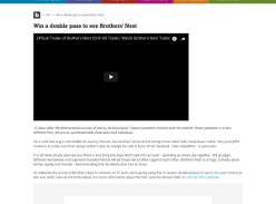 Win a double pass to see Brothers' Nest