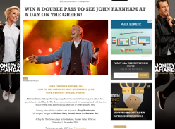 Win a Double Pass to See John Farnham at A Day On The Green