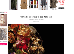 Win a Double Pass to see McQueen