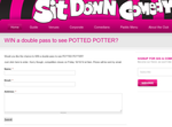 Win a double pass to see Potted Potter