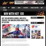 Win a double pass to see Spiderman 2 - Hot 100