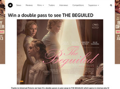 Win a double pass to see THE BEGUILED
