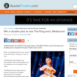 Win a double pass to see The King and I, Melbourne