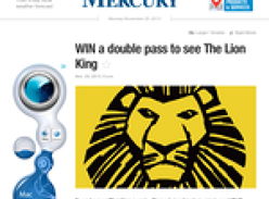Win a double pass to see 'The Lion King' including a backstage pass!