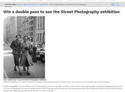 Win a double pass to see the Street Photography exhibition