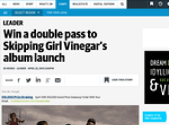 Win a double pass to Skipping Girl Vinegar's album launch