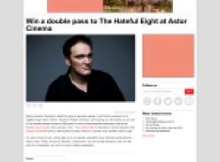 Win a double pass to The Hateful Eight at Astor Cinema