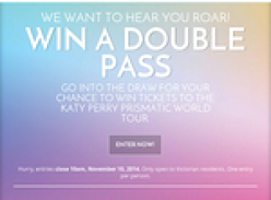 Win a double pass to the Katy Perry 'Prismatic' World Tour!