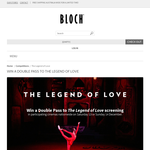 Win a Double Pass to The Legend of Love