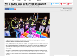 Win a double pass to the Vivid BridgeClimb