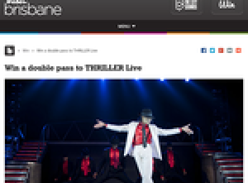 Win A Double Pass to Thriller Live