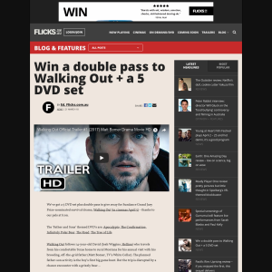 Win a double pass to Walking Out + a 5 DVD set