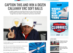 Win a Dozen Calloway Golf Balls