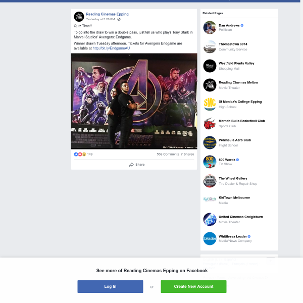Win a DP to see Avengers Endgame