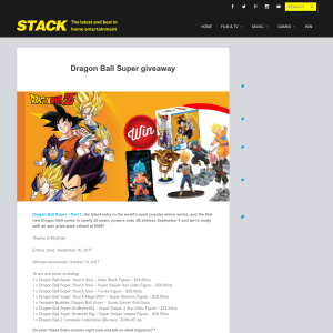 Win a Dragon Ball Prize Pack