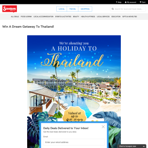 Win a dream getaway to Thailand! (Excludes Residents of TAS & NT) - Scoopon.com.au
