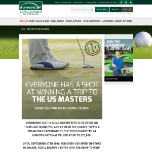 Win a Dream Golf Experience to the 2019 US Masters