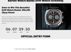 Win a Drift Watch Model: DR1788