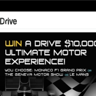Win a DRIVE $10,000 Ultimate Motor Experience