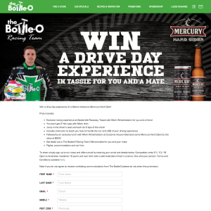 Win a drive day experience in Tassie for you and a mate
