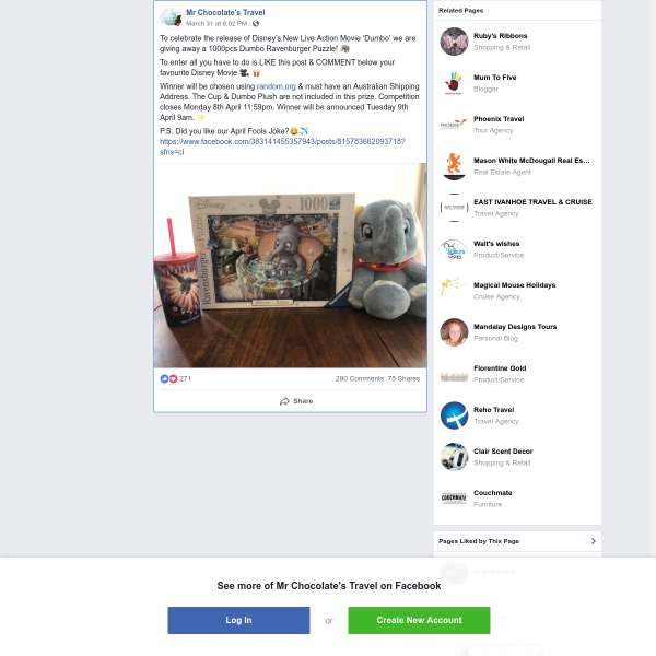 Win a Dumbo Ravenburger puzzle