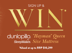 Win a Dunlopillo Hayman Queen Size Mattress