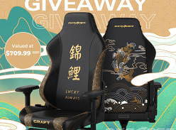 Win a Dxracer Special Edition Koi Fish Craft Custom Gaming Chair