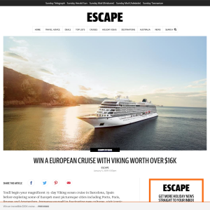 Win a European Cruise with Viking