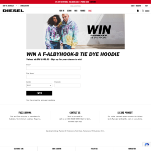 Win a F-Albyhook-B Tie Dye Hoodie