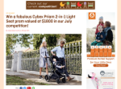 Win a fabulous Cybex Priam 2-in-1 Light Seat pram valued at $1,800!