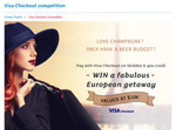 Win a fabulous European getaway valued at $10K!