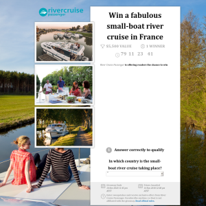Win a fabulous small-boat river cruise in France