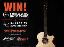 Win a Faith Natural Venus Electro/Acoustic Guitar & Udo Roesner Da Capo 75 Acoustic Amp