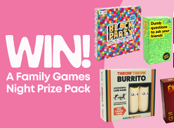Win a Family Games Night Prize Pack with 5 Board Games