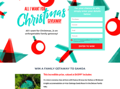 Win a family getaway to Samoa 