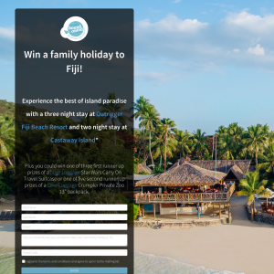 Win a family holiday to Fiji!